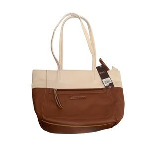 Stone Mountain Leather mini Tote with detachable wallet NWT